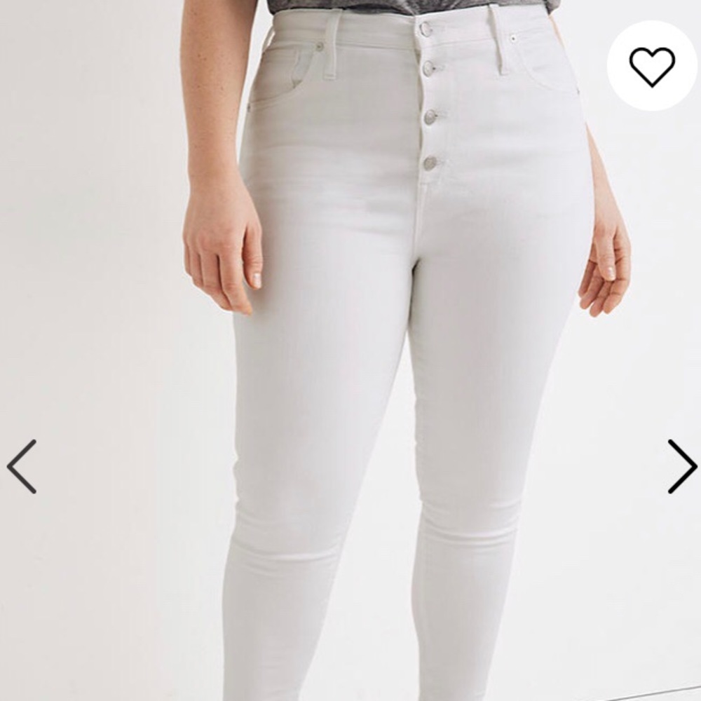 Sz. 18- 10" High Rise Skinny Crop Madwell Jeans